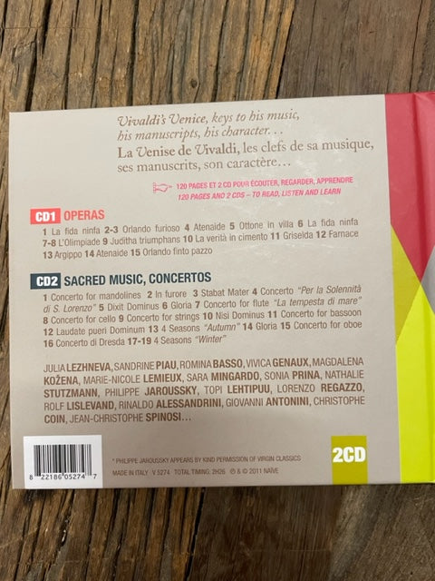 Antonio Vivaldi Sur les traces de Vivaldi 2 CD