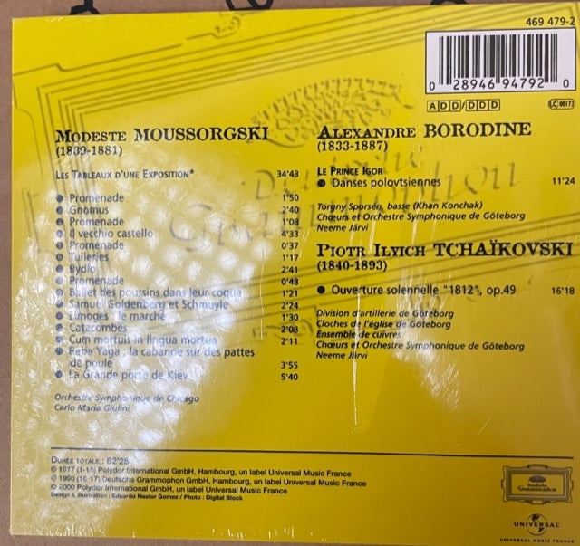 CD Tableaux d'une exposition - Ouverture 1812 - Danses Polovtsiennes