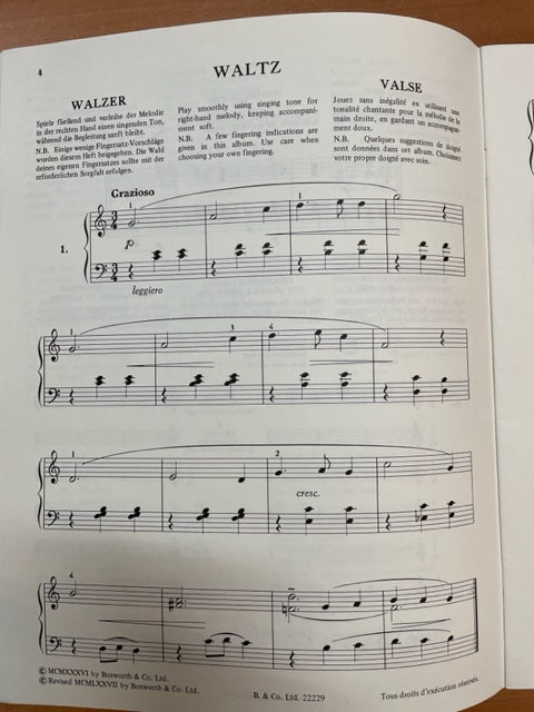 Kirkby-Mason B. Troisièmes album partition piano