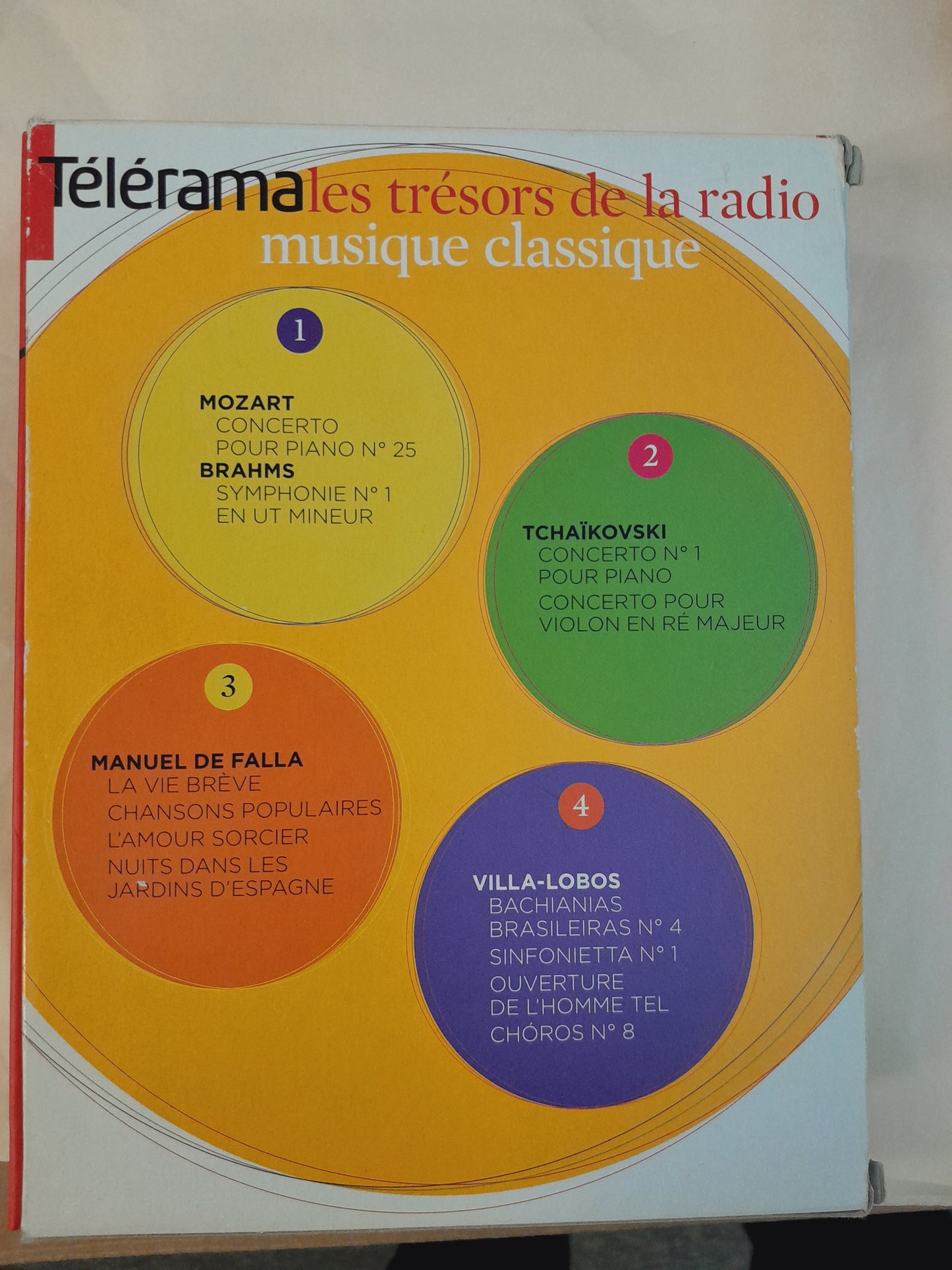 Coffret de 4 livrets+CD : Les trésors de la Radio: musique classique