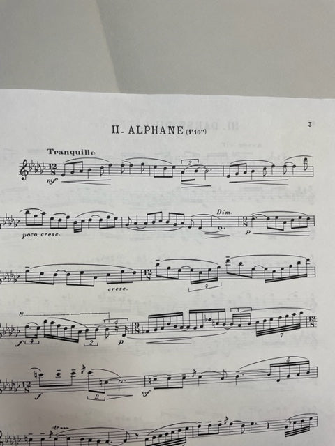 Pierre Lantier 3 pièces partition pour flûte seule