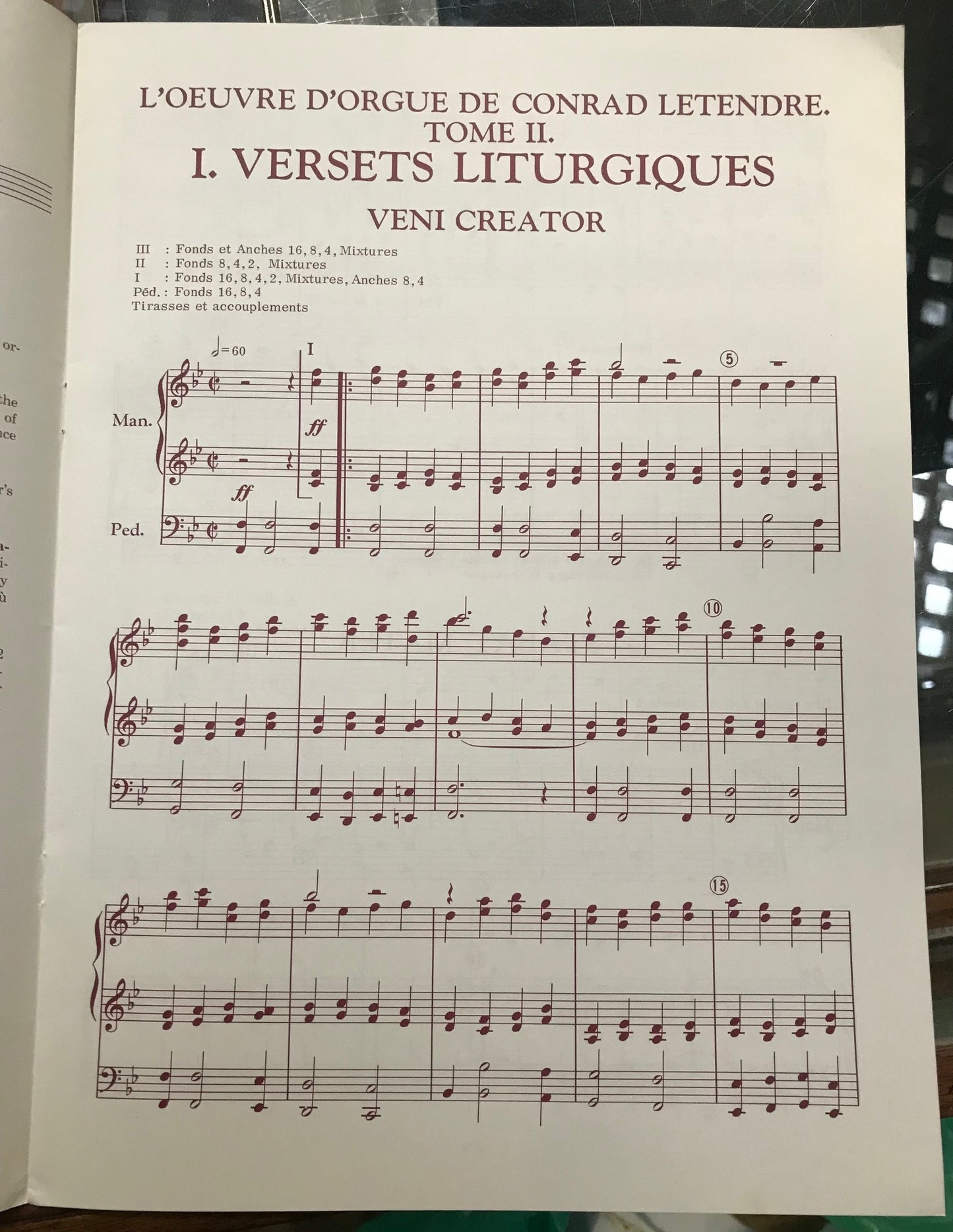 Conrad Letendre L'oeuvre d'orgue tome II 2 pièces et 3 Noëls partition pour orgue