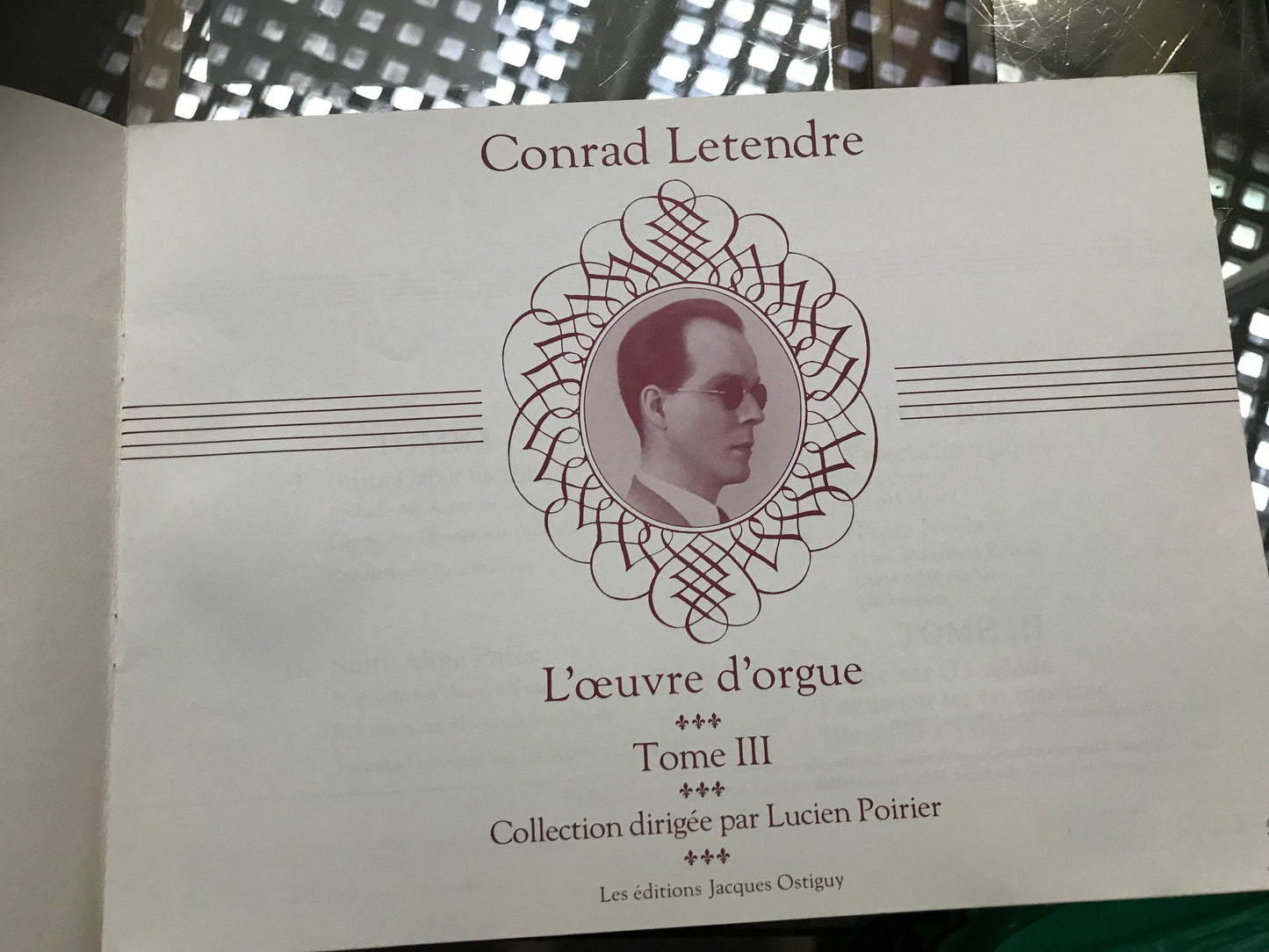 Conrad Letendre L'oeuvre d'orgue tome III 2 fugues et 1 Berceuse partition pour orgue