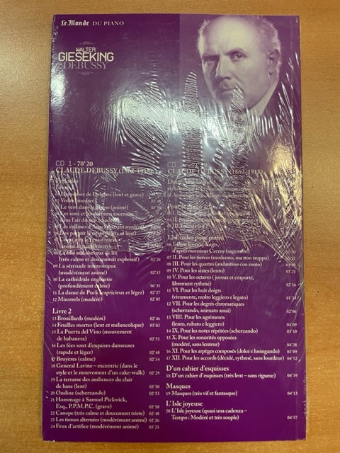 Walter Gieseking Debussy Livre + 2 CD