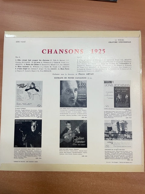 Vinyle Chansons des années 1925-3000 partitions, livres et vinyles d'occasion en vente sur notre site internet gastonmusicclub.fr Gaston Music Store