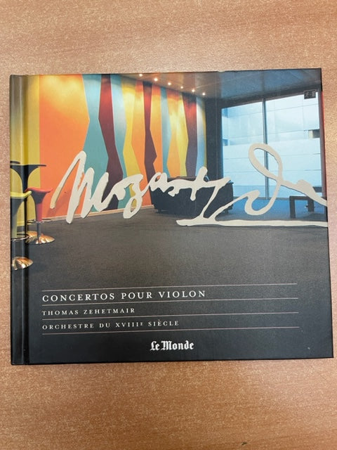 CD Mozart Concertos pour violon n° 1, 4 et 5 Livret + CD- 3000 partitions, livres et vinyles d'occasion  en vente sur notre site internet gastonmusicclub.fr Gaston Music Store