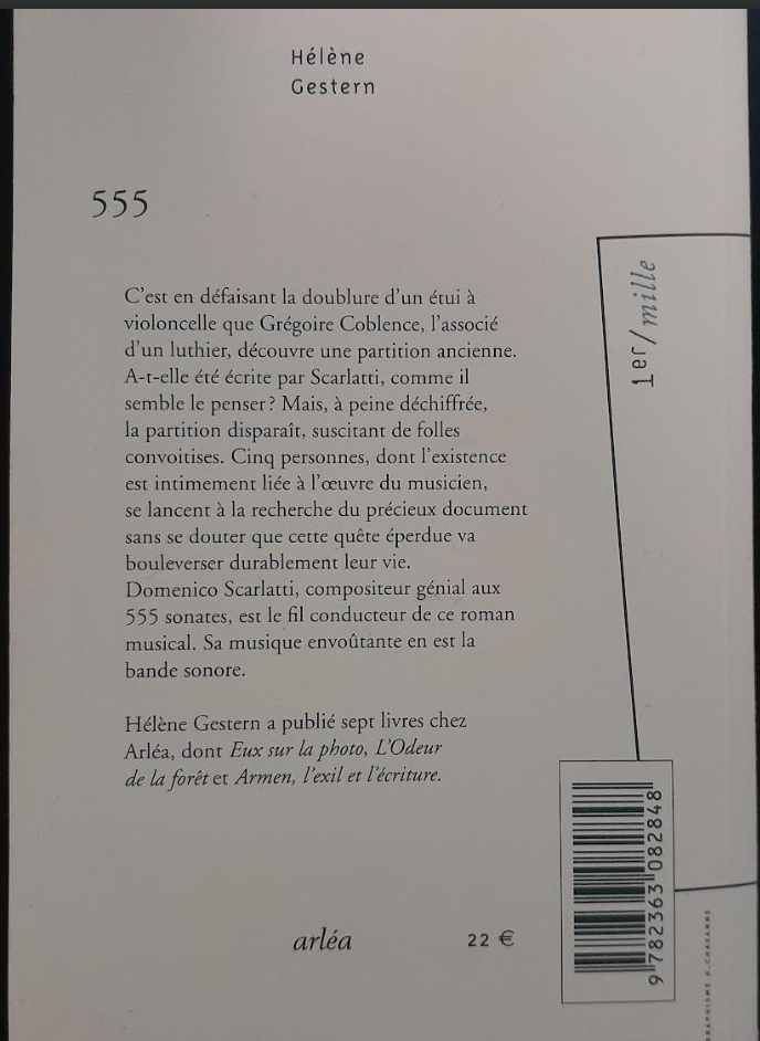555 - roman livre d'Hélène Gestern