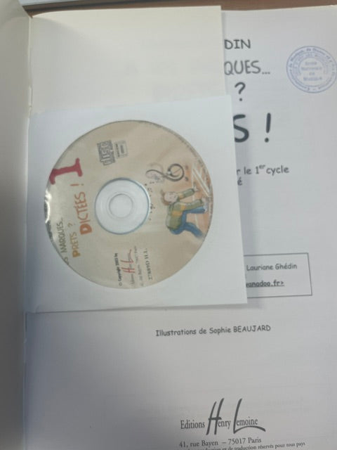 A vos marques.. Prêts ? Dictées ! Volume 1 + CD Lauriane Ghédin