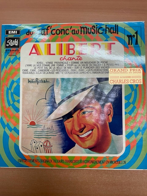 Vinyle Alibert chante collection "Du caf'conc' au music-hall" n° 1-3000 partitions, livres et vinyles d'occasion en vente sur notre site internet gastonmusicclub.fr Gaston Music Store