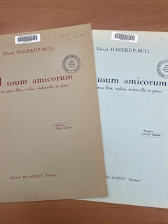 Edvard Hagerup-Bull Ad usum amicorum partition + parties séparées 2 volumes -3000 partitions, livres et vinyles d'occasion en vente sur notre site internet gastonmusicclub.fr Gaston Music Store