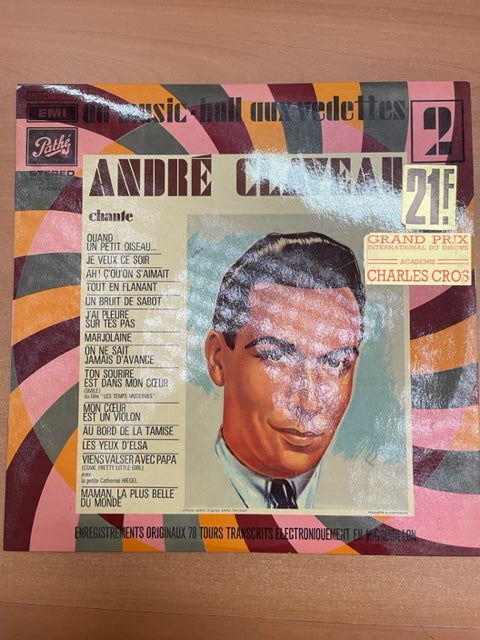 Vinyle André Claveau chante-3000 partitions, livres et vinyles d'occasion en vente sur notre site internet gastonmusicclub.fr Gaston Music Store