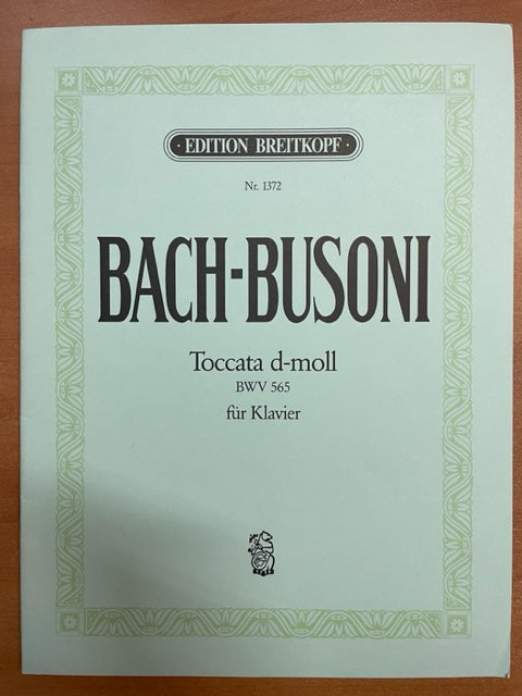 Bach - Busoni Toccata en ré mineur BWV 565 partition piano - 3000 partitions, livres et vinyles d'occasion  en vente sur notre site internet gastonmusicclub.fr Gaston Music Store