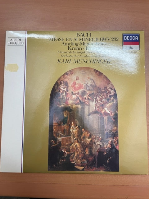 Vinyle JS Bach Messe en si mineur BWV 232 - Orchestre de chambre de Stuttgart- 2 disques- 3000 partitions, livres et vinyles d'occasion en vente sur notre site internet gastonmusicclub.fr Gaston Music Store