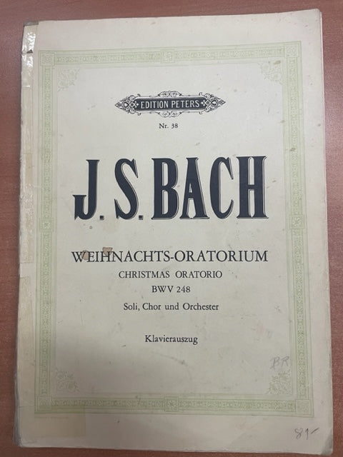 JS Bach Weinhachts-Oratorium BWV 248