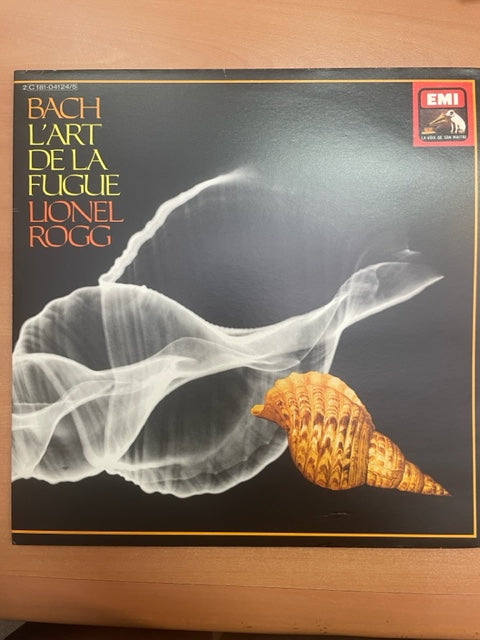 Vinyle J.S Bach Lionel Rogg, orgue L'Art de la fugue (2 disques)