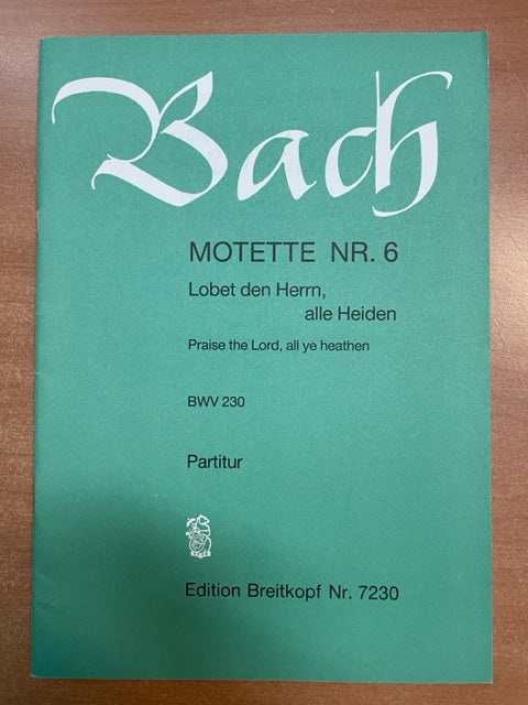 JS Bach Mottete n°6 BWV 230 pour choeur et orgue