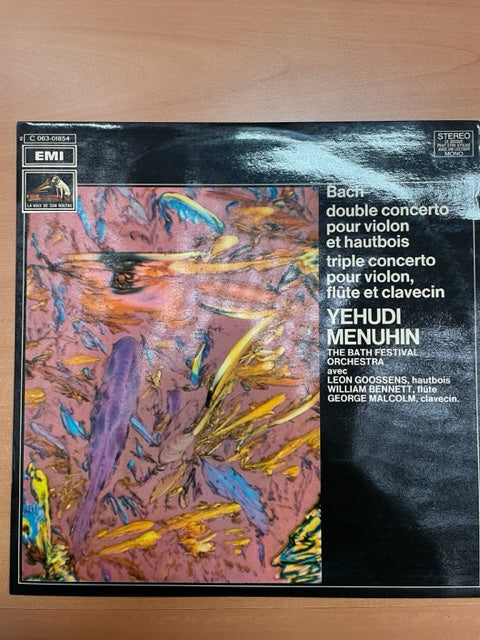 Vinyle Yehudi J.S Bach Yehudi Menuhin Double concerto pour violon et hautbois