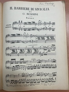 Giacomo Rossini Il Barbiere di Siviglia, pianoforte solo