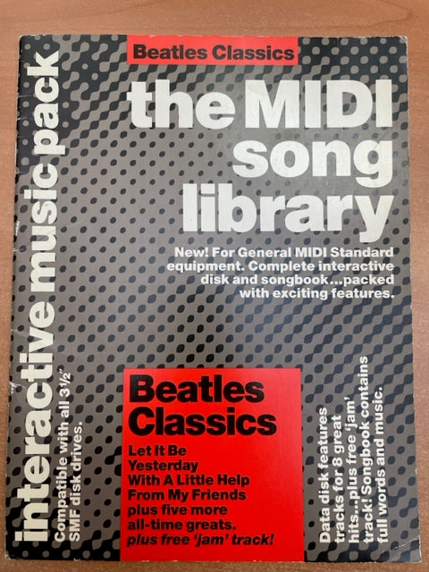 Songbook The MIDI song library Beatles classics- 3000 partitions, livres et vinyles d'occasion  en vente sur notre site internet gastonmusicclub.fr Gaston Music Store