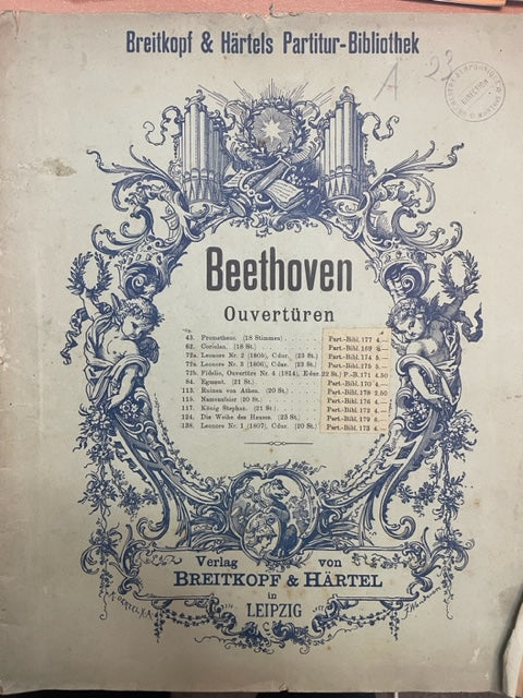 Beethoven Ouverture de Coriolan opus 62 conducteur