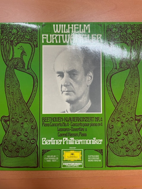 Vinyle Beethoven Concerto pour piano n°4 - Ouverture pour l'opéra Léonore Wilhelm Fürtwangler