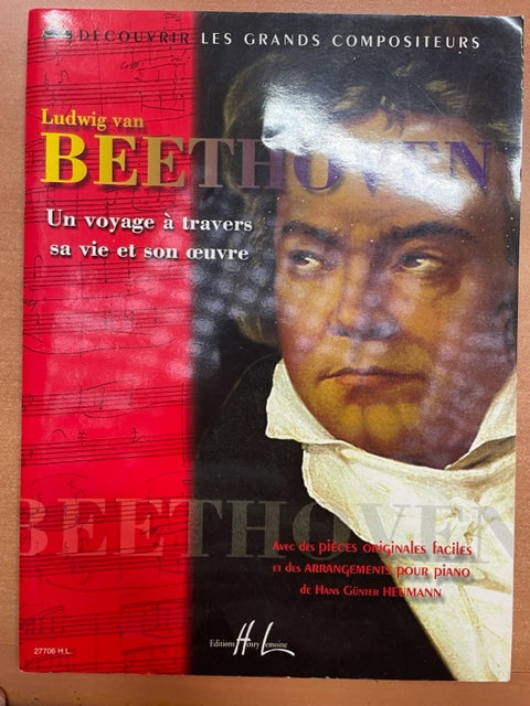 Beethoven Un voyage à travers sa vie et son oeuvre partition piano- 3000 partitions, livres et vinyles d'occasion  en vente sur notre site internet gastonmusicclub.fr Gaston Music Store