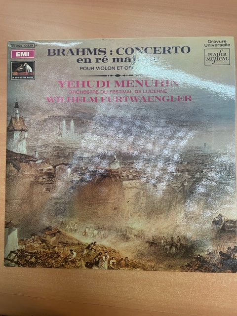 Vinyle Johannes Brahms Concerto en ré majeur pour violon et orchestre- 3000 partitions, livres et vinyles d'occasion en vente sur notre site internet gastonmusicclub.fr Gaston Music Store