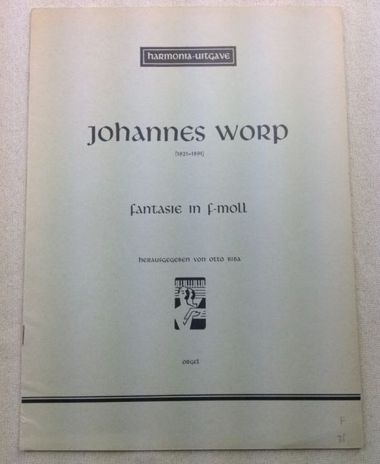 Johannes Worp Fantasie in f-moll partition pour orgue