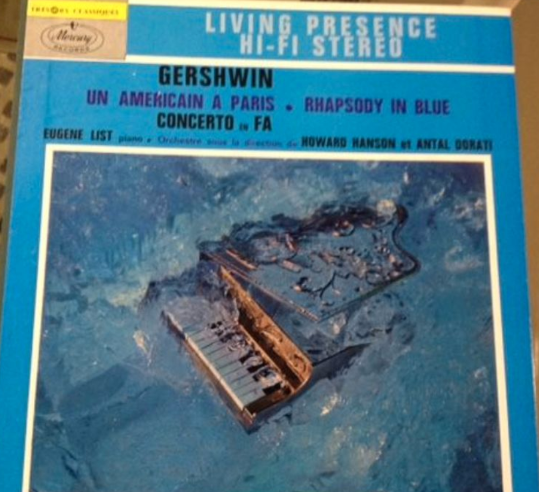 Vinyle Gershwin - Un Américain à Paris - Rhapsody in blue - Concerto en fa