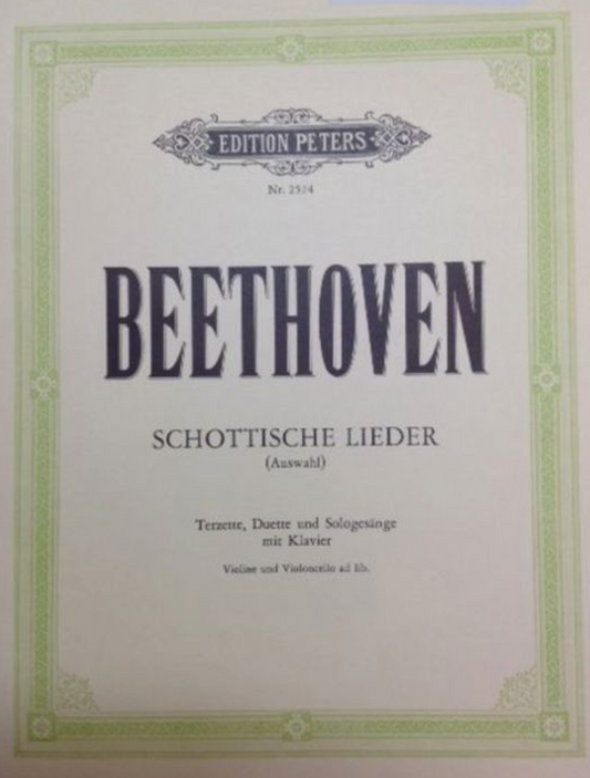 Beethoven Schottische Lieder (Trios, duos et voix solo) partition pour voix et piano