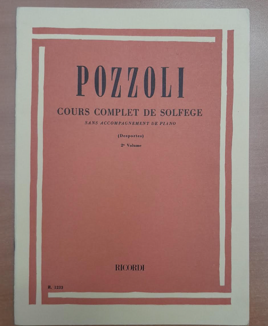 Desportes Pozzoli Cours complet de solfège Volume 2-3000 partitions, livres et vinyles d'occasion  en vente sur notre site internet gastonmusicclub.fr Gaston Music Store