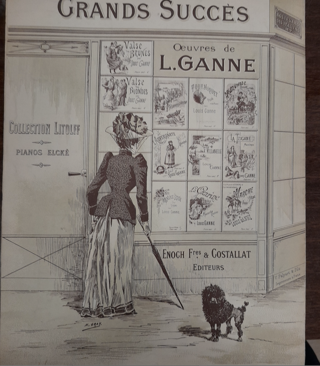 Louis Ganne La Czarine, mazurka russe partition piano- 3000 partitions, livres et vinyles d'occasion  en vente sur notre site internet gastonmusicclub.fr Gaston Music Store