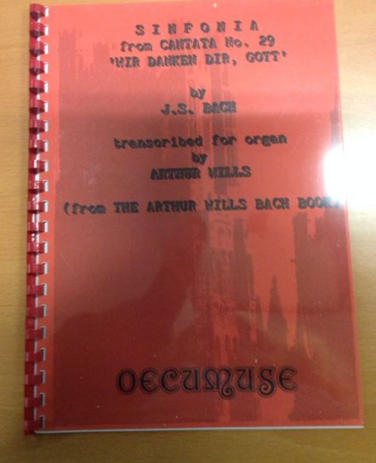 J.S Bach Sinfonia from Cantata N°29 3Wir Danken Dir, Gott, partition pour orgue- 3000 partitions, livres et vinyles d'occasion  en vente sur notre site internet gastonmusicclub.fr Gaston Music Store