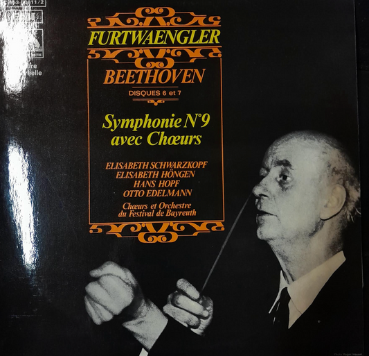 Vinyle Beethoven Symphonie n°9 avec choeurs dirigé par Fürtwängler