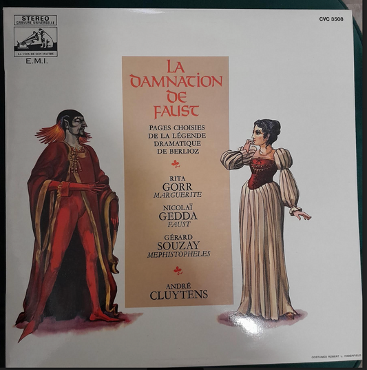 Vinyle La Damnation de Faust, pages choisies de la légende dramatique de Berlioz