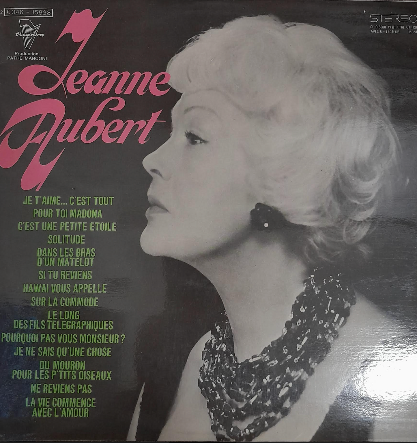 Vinyle Jeanne Aubert, chanson française