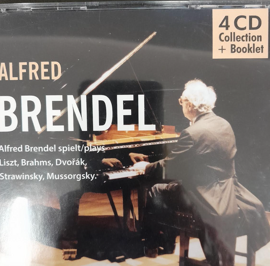 Coffret 4 CD Liszt - Brahms - Dvorak - Stravinsky - Moussorggsky par Alfred Brendel, piano-3000 partitions, livres et vinyles d'occasion en vente sur notre site internet gastonmusicclub.fr Gaston Music Store