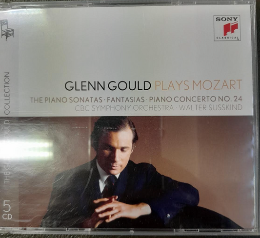 Coffret 5 CD W.A. Mozart Glenn Gould plays Mozart-3000 partitions, livres et vinyles d'occasion en vente sur notre site internet gastonmusicclub.fr Gaston Music Store