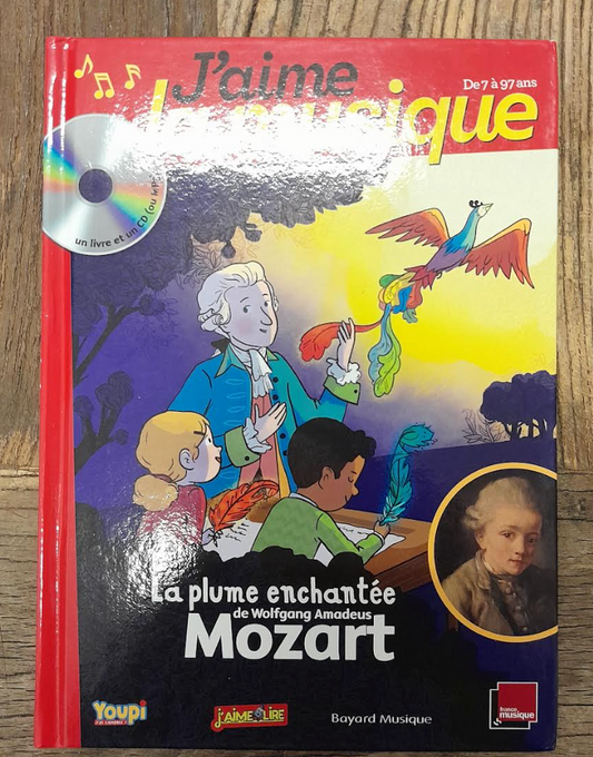 La plume enchantée de W.A. Mozart (livre + CD) livre de Marianne Vourch-3000 partitions, livres et vinyles d'occasion en vente sur notre site internet gastonmusicclub.fr Gaston Music Store
