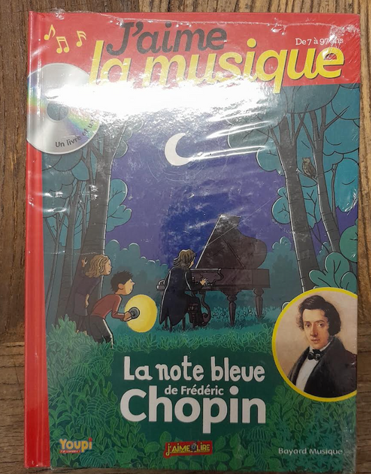 La note bleue de Frédéric Chopin (livre + CD) livre de Marianne Vourch-3000 partitions, livres et vinyles d'occasion en vente sur notre site internet gastonmusicclub.fr Gaston Music Store