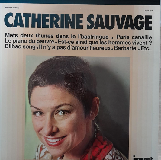 Vinyle 33 tours Catherine Sauvage -3000 partitions, livres et vinyles d'occasion en vente sur notre site internet gastonmusicclub.fr Gaston Music Store