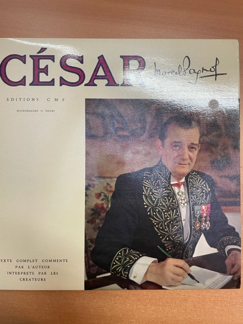 Coffret Vinyle Marcel Pagnol César - texte complet commenté par l'auteur 2 disques