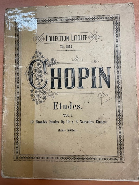 Chopin Etudes volume 1 pour piano - 3000 partitions, livres et vinyles d'occasion en vente sur notre site internet gastonmusicclub.fr Gaston Music Store