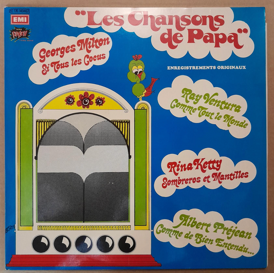 Coffret Vinyle 33 tours d'occasion Les chansons de Papa (2 disques)