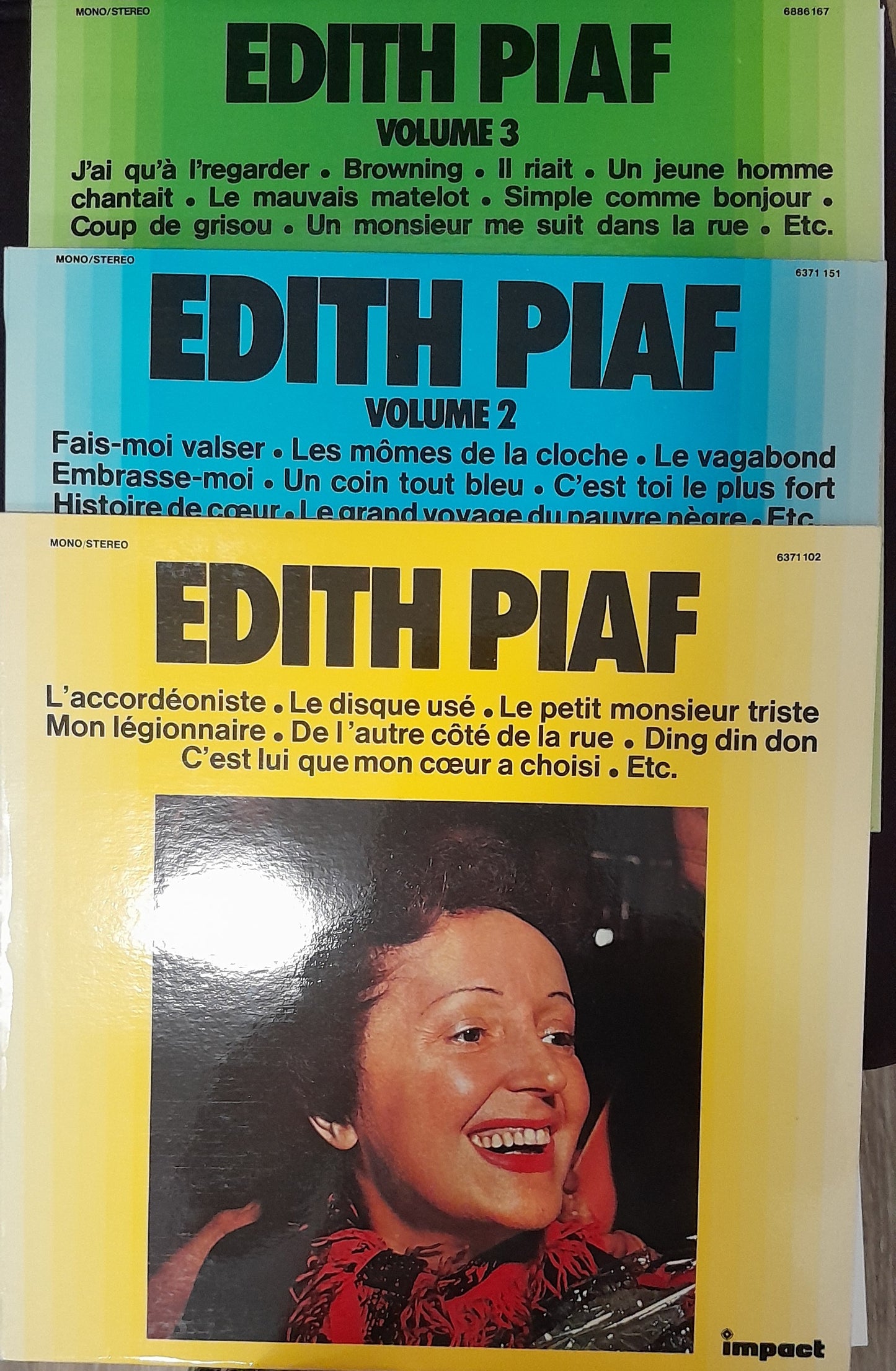 Coffret vinyle 3 disques Edith Piaf