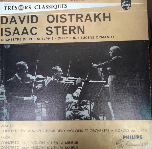 Vinyle Vivaldi - Bach D.Oistrakh - I.Stern, violons Concertos pour violon n° 1 et 2- 3000 partitions, livres et vinyles d'occasion en vente sur notre site internet gastonmusicclub.fr Gaston Music Store