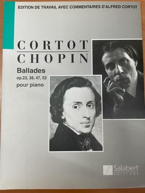 Frédéric Chopin Ballades opus 23, 38, 47 et 52 pour piano