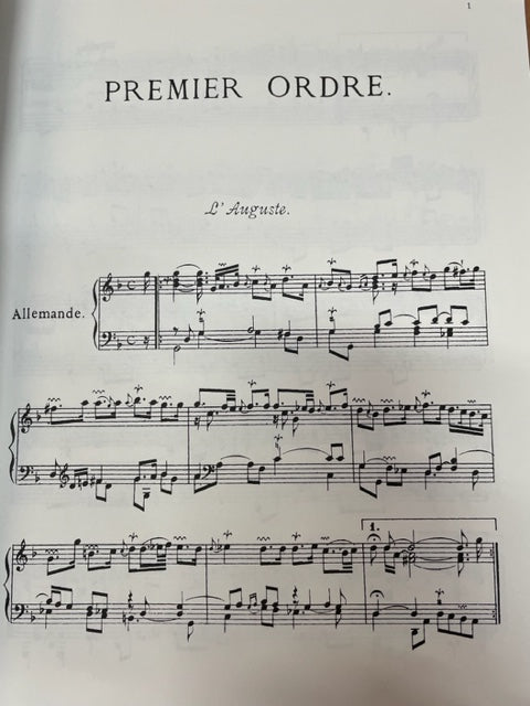 François Couperin Complete keyboard works série one : Ordres 1 à 13 pour piano