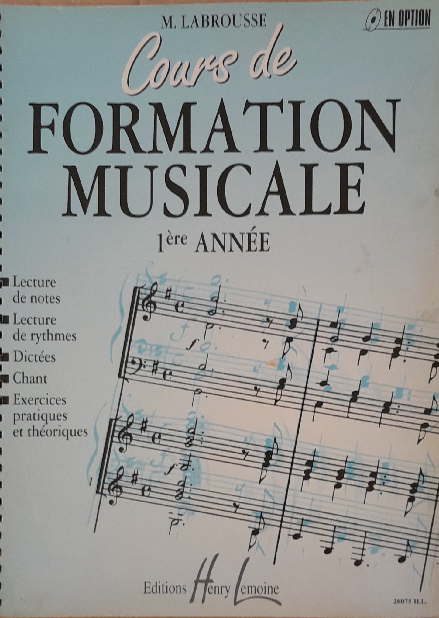 Cours de formation musicale 1 ere année de Marguerite Labrousse