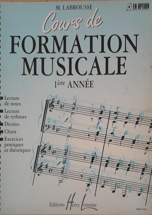 Cours de formation musicale 1 ere année de Marguerite Labrousse